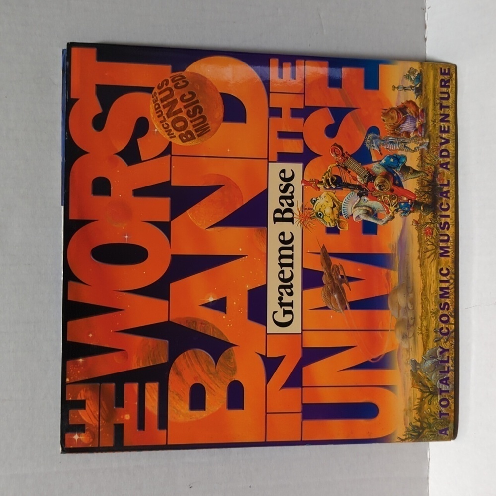 Graeme Base The Worst Band in the Universe Hardback Book w/Cd